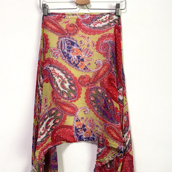 Tommy Bahama Corino Paisley Scarf Designer Thin Accessory Colorful Rectangle NEW - Picture 1 of 7